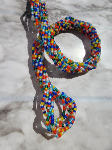 Multicolor Frosted Waistbead